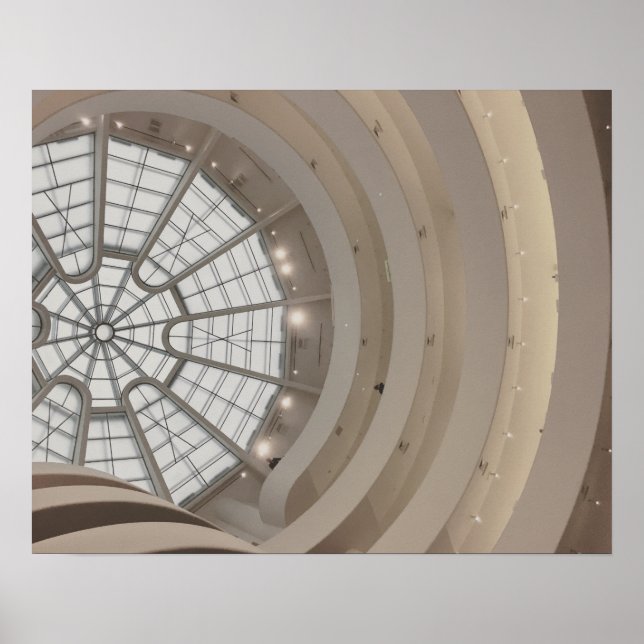Poster du plafond du musée Guggenheim à New York (Devant)