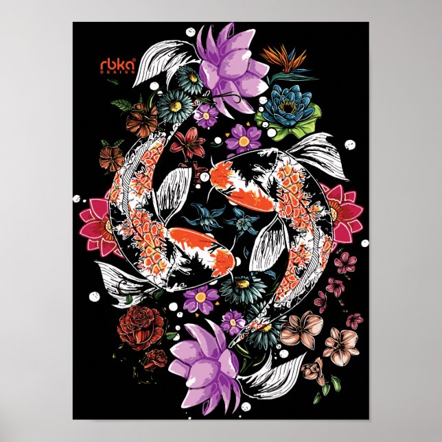 Poster du poisson de Koi (Devant)