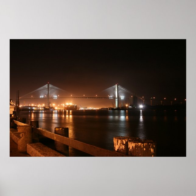 Poster du pont au-dessus de la rivière Savannah (Devant)