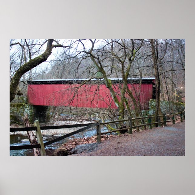 Poster du pont couvert Thomas Mill (Devant)