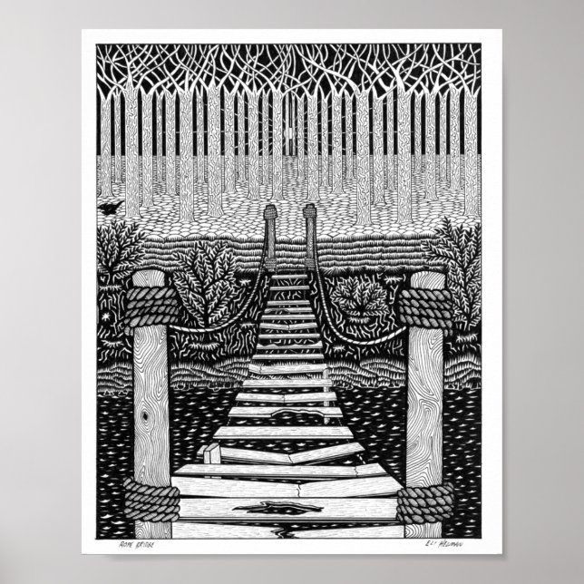 Poster du pont de corde (Devant)
