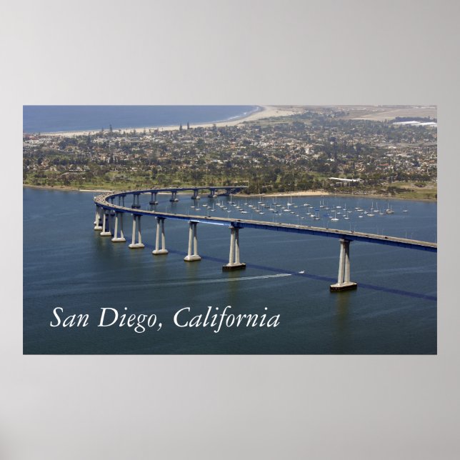 Poster du pont San Diego Coronado (Devant)