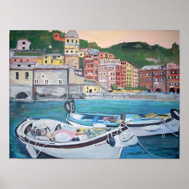 Poster du port de Vernazza, Cinque Terre (Devant)