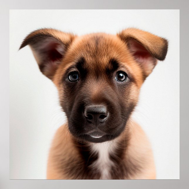 Poster du Portrait de Chien Chien Cochon Belge (Devant)