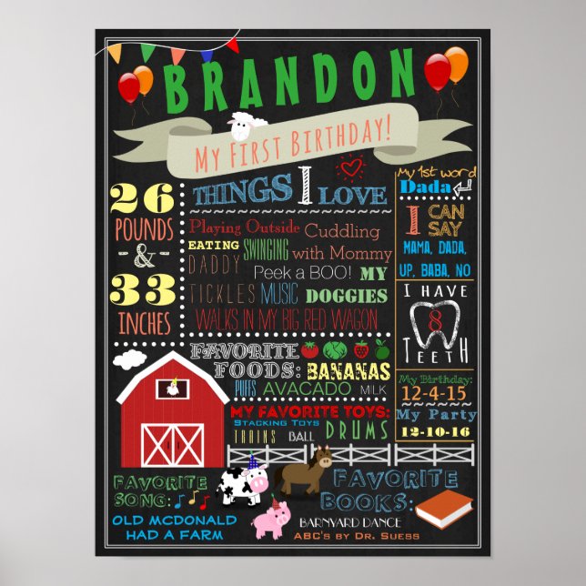 Poster du premier anniversaire de Barnyard (Devant)