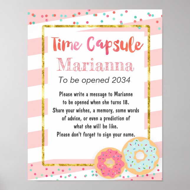Poster du premier anniversaire de la capsule de te (Devant)