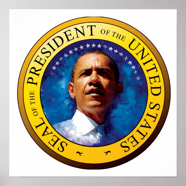Poster du Président Barack Obama Seal (Devant)
