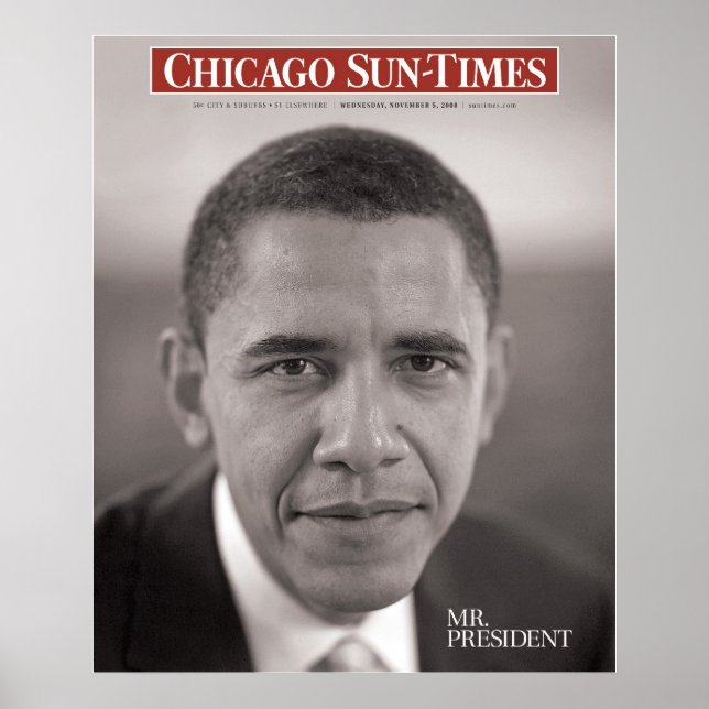 Poster du Président Obama (Devant)