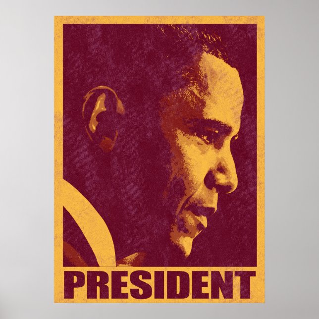 Poster du président Obama Vintage 3 (Devant)