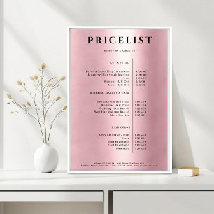 Poster du Prix du Salon Moderne Simpel Rosegold