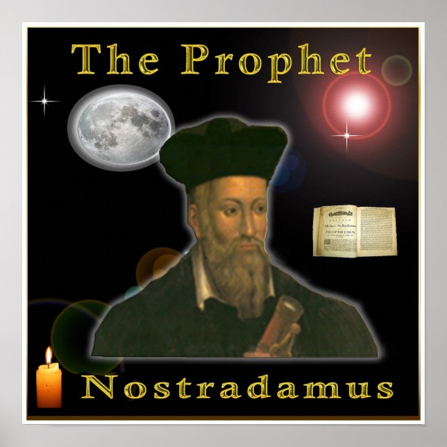 Poster du prophète Nostradamus (Devant)