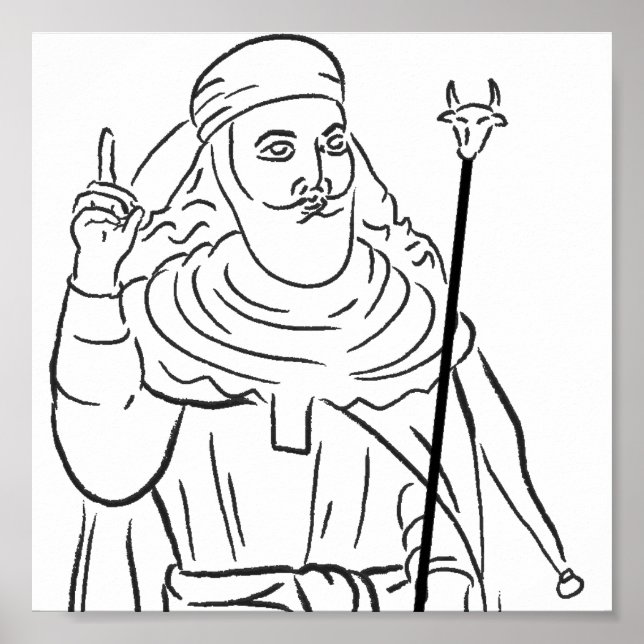 Poster du prophète Zarathustra (Devant)