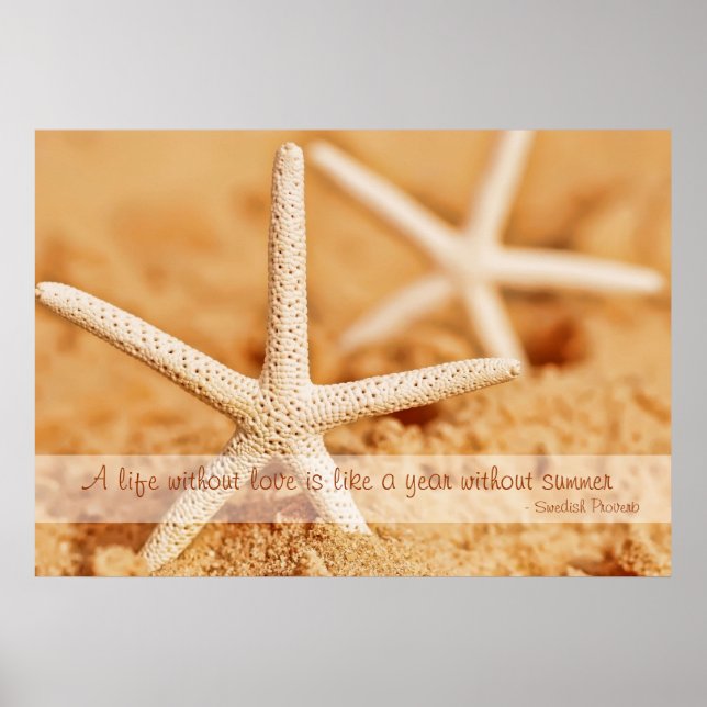Poster du proverbe Starfish Love (Devant)