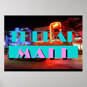 Poster du Rad Mall "MIAMI : Nuits" 20" x 28"