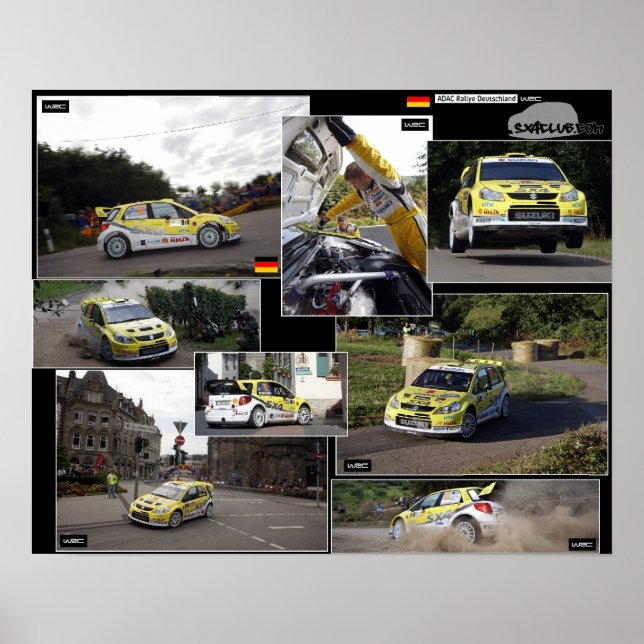 Poster du Rallye SX4 Allemagne 2008 (Devant)