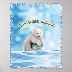 Poster du Réchauffement climatique de l'ours polai
