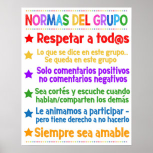 Poster du règlement du groupe de conseil espagnol