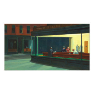 Poster du repas du soir Vintage Edward Hopper