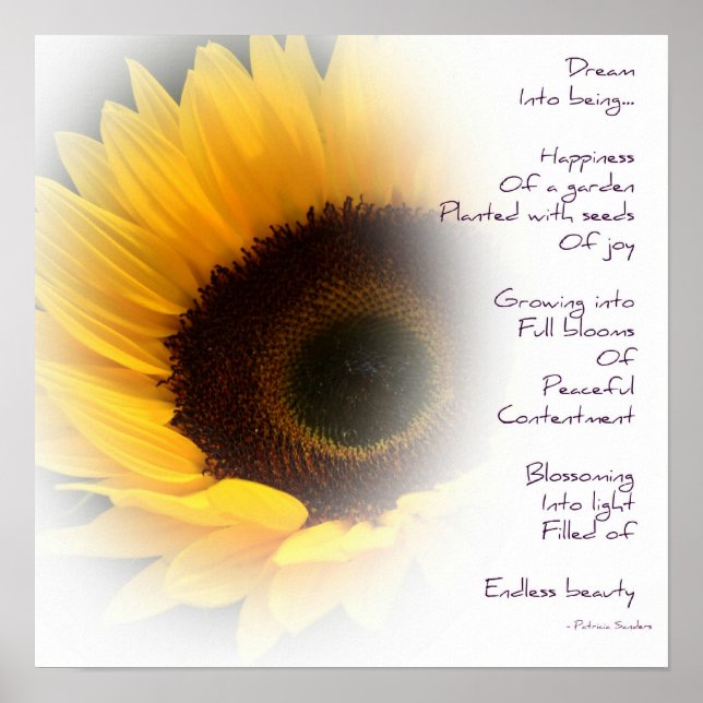 Poster du rêve de tournesol (Devant)