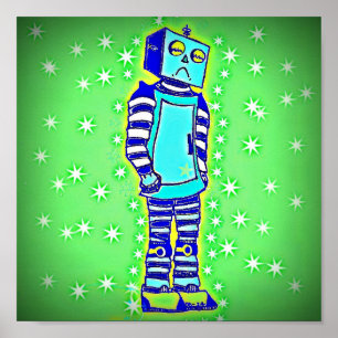 Poster du robot triste