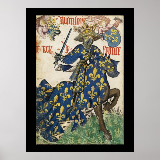 Poster du roi de France médiéval (Devant)