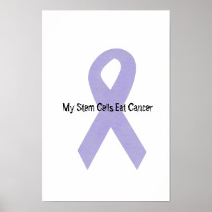 Poster du ruban de soutien contre le cancer