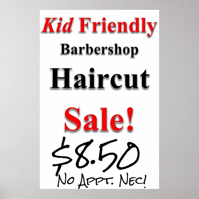 Poster du salon de beauté pour enfants (Devant)