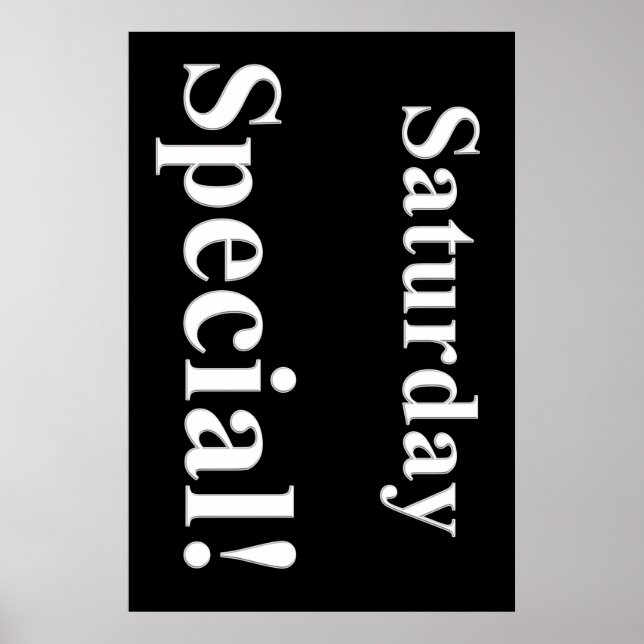 Poster du Salon de beauté spécial samedi (Devant)