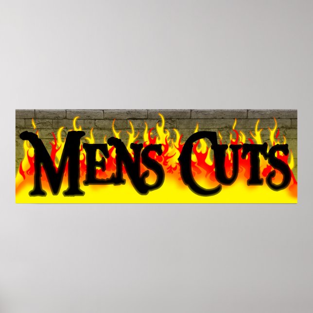 Poster du salon de coiffure pour hommes (Devant)