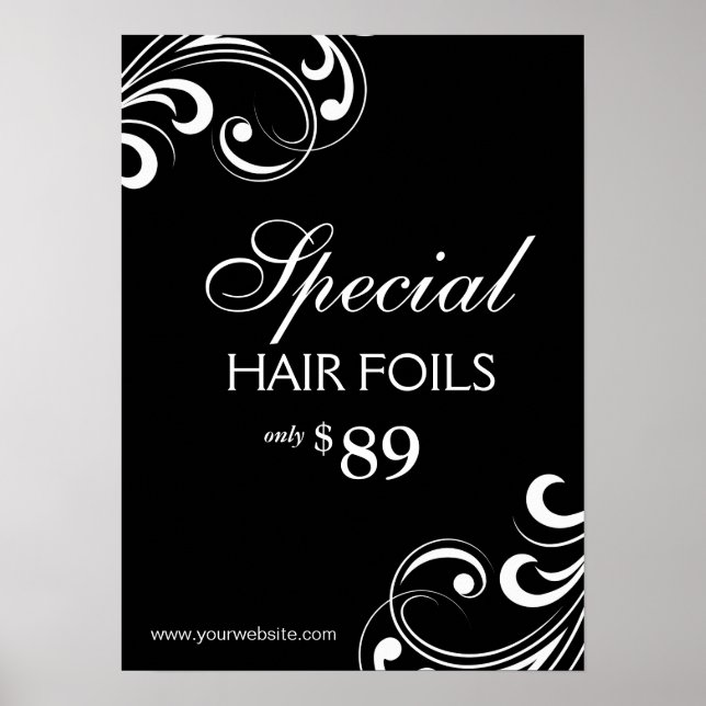 Poster du salon de coiffure Spa Black & White (Devant)