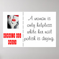 Poster du salon de ongle