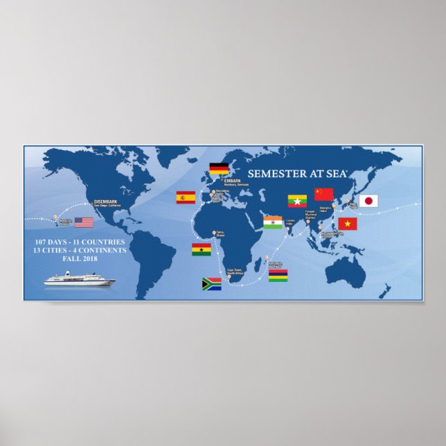 Poster du semestre en mer Automne 2018 (Devant)