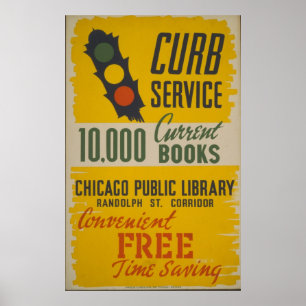 Poster du service Curb de la bibliothèque publique