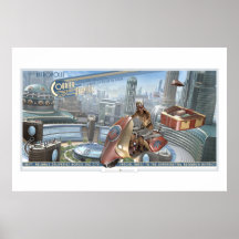 Poster du service de messagerie Retropolis (30x20
