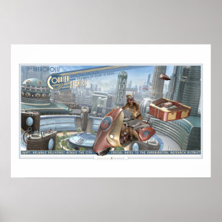 Poster du service de messagerie Retropolis (30x20