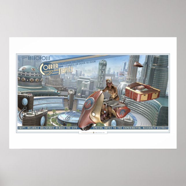 Poster du service de messagerie Retropolis (30x20  (Devant)