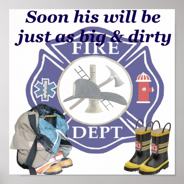 Poster du service d'incendie pour enfants (Devant)