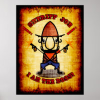 Poster du Sheriff Joe "I Am The Boss"
