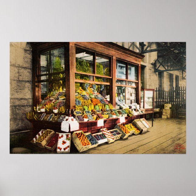 Poster du socle à fruits de la gare de Portland, M (Devant)