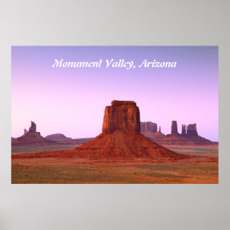Poster du soir au crépuscule dans Monument Valley