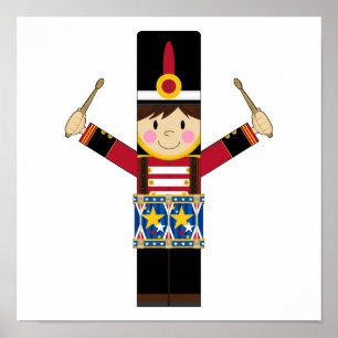 Poster du soldat de la Nutcracker jouant à la batt