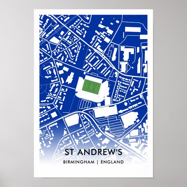 Poster du stade St Andrew’s - Accueil de Birmingha (Devant)