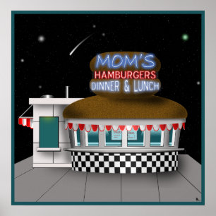 Poster du stand de Hamburger Retro