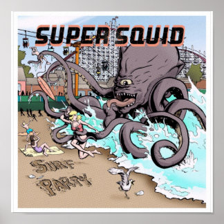 Poster du surf Party 12x12