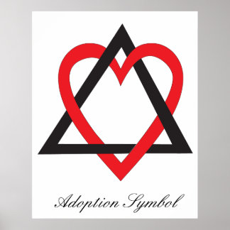 Poster du symbole d'adoption