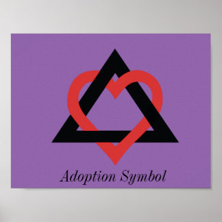 Poster du symbole d'adoption