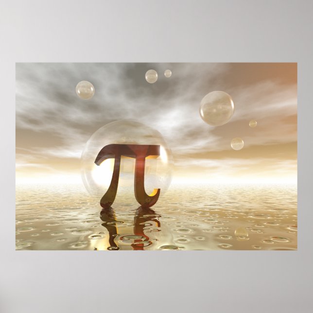 Poster du symbole Pi (Devant)