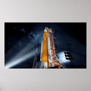 Poster du système de lancement spatial de la NASA