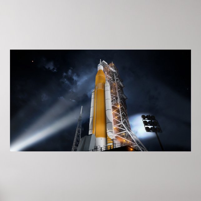 Poster du système de lancement spatial de la NASA (Devant)
