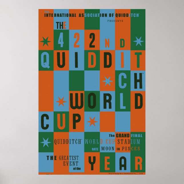 Poster du tableau de contrôle de la Coupe du Monde (Devant)